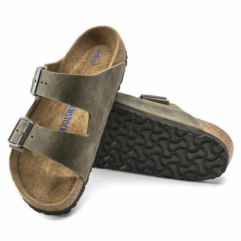 Arizona Birkenstock Soft Footbed Oiled Kozene Panske Hnedožltý | SK 305ZUT